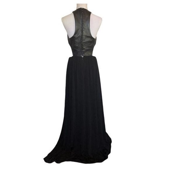 Katriel Designs Leather Cut-Out Dress Black - Picture 2 of 12